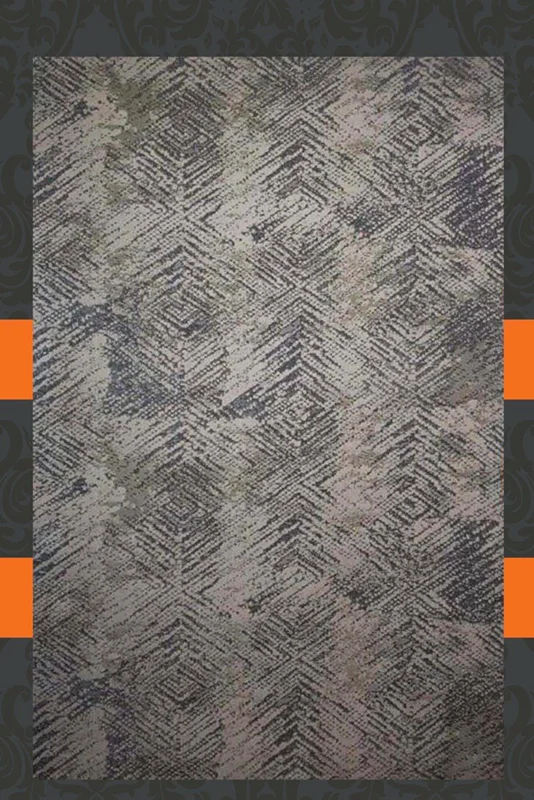 فرش ماشینی طرح پلاتینیوم کد 5013 زمینه طوسی
