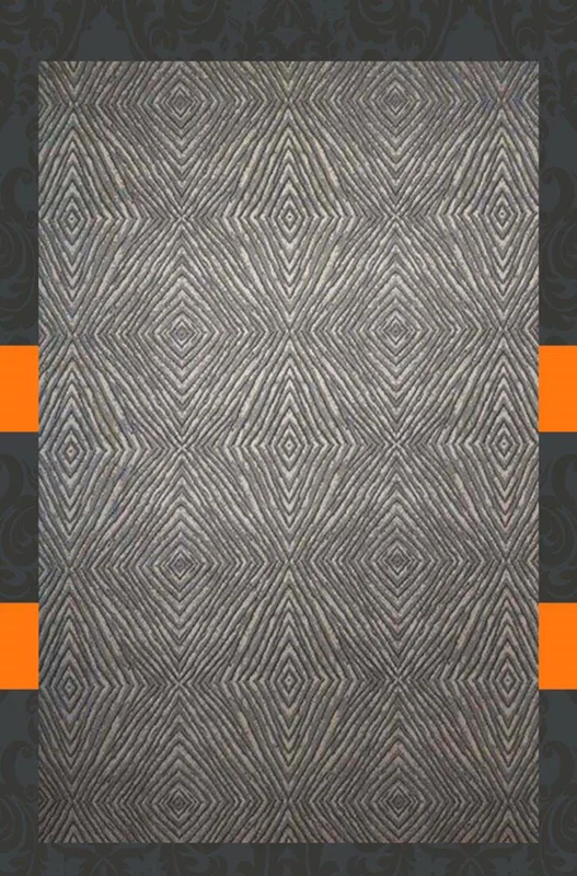 فرش ماشینی طرح پلاتینیوم کد 5005 زمینه طوسی